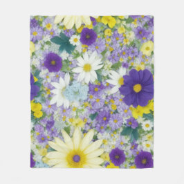  Cottage Flowers Fleece Deken