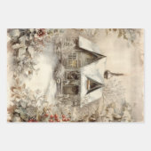 Cottage Garden Ephemera Inpakpapier Vel (Voorkant)