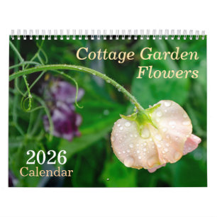 Cottage Garden Flowers 2026 Calendrier
