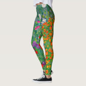 Cottage Garden Gustav Klimt Leggings (Links)