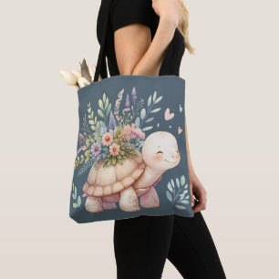 Cottage Garden Schildpad Waterverf Draagtas