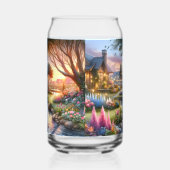 Cottage Garden Stream at Sunset (Gauche)