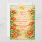 Cottage Garden Tomato Baby Shower Kaart (Voorkant)