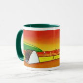 Cottage irlandais à Sunset Mug (Devant gauche)