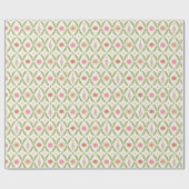 Cottage Kerst Ornamenten Wrapping Papier (Vlak)