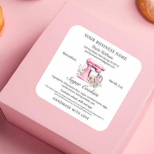 Cottage Law Food Bakery Label