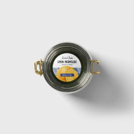 Cottage Lemon Marmalade Deksel Label Sticker