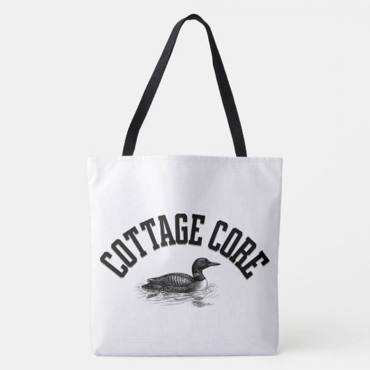 Cottage loon verwarmde rivaliteit tote tas (Voorkant)