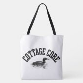 Cottage loon verwarmde rivaliteit tote tas (Achterkant)