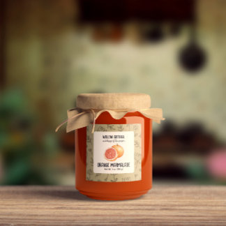 Cottage Orange Marmalade Produit Sticker Étiquette