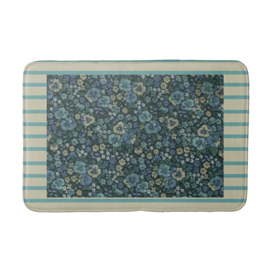 Cottage Pansies Bath Mat (Voorkant)