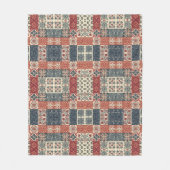 Cottage Quilt Fleece Deken (Voorkant)