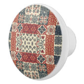 Cottage Quilt Keramische Knop (Rechts)