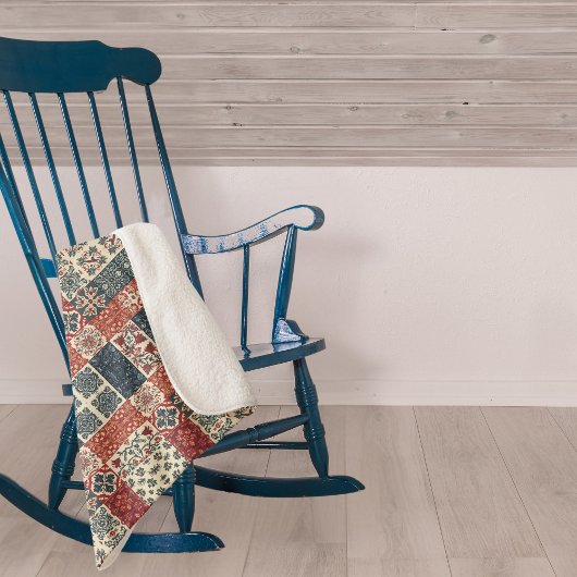 Cottage Quilt Sherpa Deken