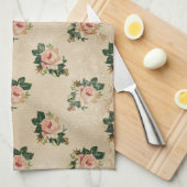 Cottage Roos keukenhanddoek (Quarter Fold)