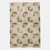 Cottage Roos keukenhanddoek (Verticaal)