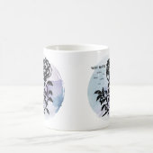 Cottage Roos Magic op Blauw Koffiemok (Center)