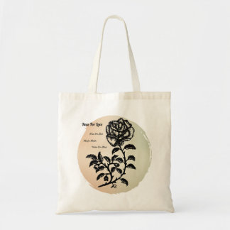 Cottage Roos of Love op Peach Tote Bag