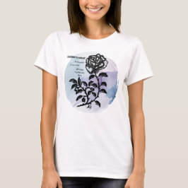 Cottage Roos op blauw - Granny's Magic T-shirt