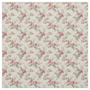 Cottage Roos Shabby Chic Elegance Stof