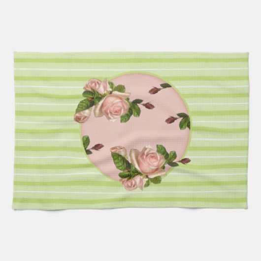 Cottage Rose serviette de cuisine (Horizontal)