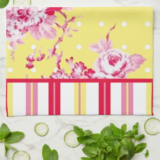 Cottage vintage Serviette de cuisine (Plié)