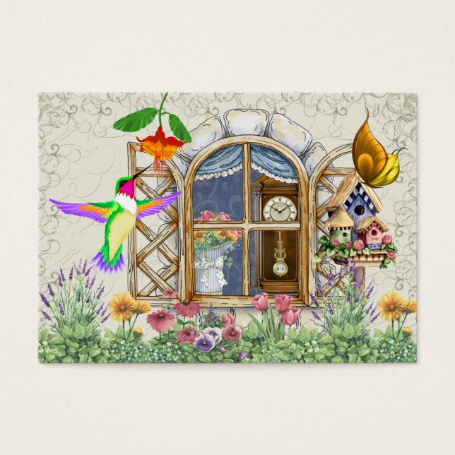 Cottage Window Gift Kaart - SRF (Voorkant)