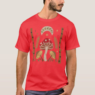Cottagecore Aesthetic Dark Academia Magical Mushro T-shirt