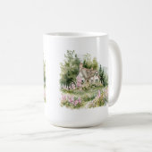 Cottagecore Aquarelle Cottage Mug (Devant droit)