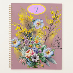 Cottagecore Aquarelle rose Fleurs de printemps