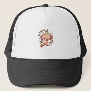 Cottagecore Axolotl Esthetische Paddenstoelen Scha Trucker Pet