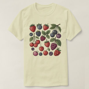 Cottagecore Bes & T-shirt - Aardbei Framboos Pri