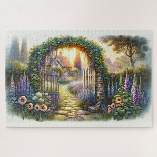 Cottagecore Betoverde Tuinpad Legpuzzel