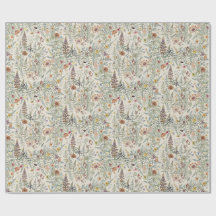 Cottagecore Bloem Wilde Bloem Verpakkings Papier