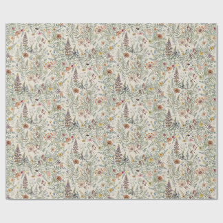Cottagecore Bloem Wilde Bloem Verpakkings Papier