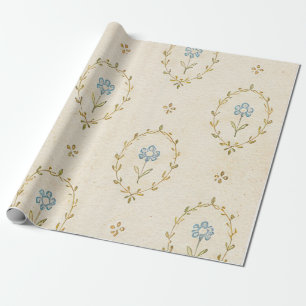 Cottagecore Bloemendesign Cadeaupapier
