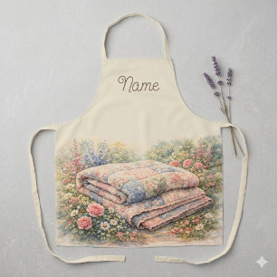 Cottagecore Bloemenpatchworkdeken Aquarel Schort