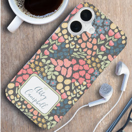 Cottagecore Bloemige Hoes voor Telefoon – Geperson iPhone 16 Hoesje