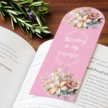 Cottagecore Book Lovers Pink Floral Bouquet 