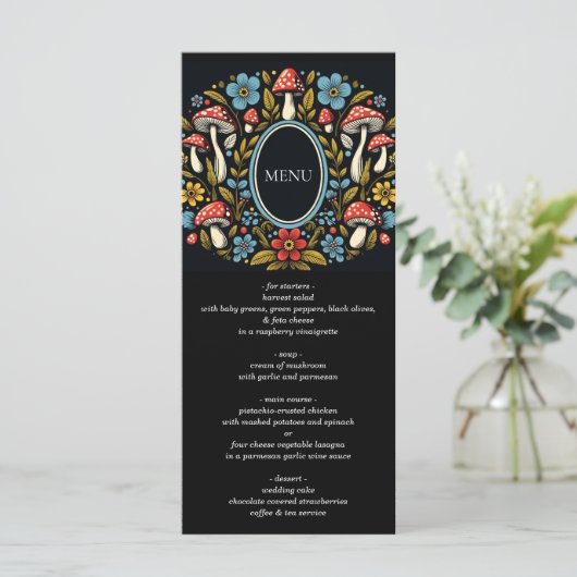 Cottagecore Bos Menu (Staand voorkant)