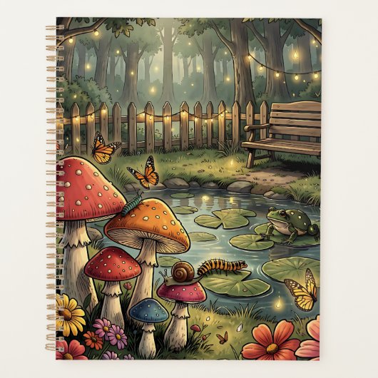 Cottagecore boslandschap planner (Voorkant)