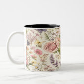 Cottagecore Butterflies Flowers Mug (Gauche)