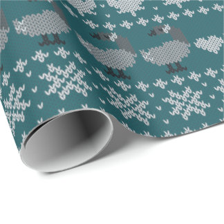 Cottagecore Canadiana Fair Isle-cadeauverpakkings Cadeaupapier