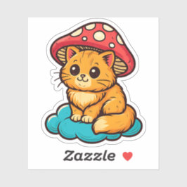 Cottagecore Cat Sticker