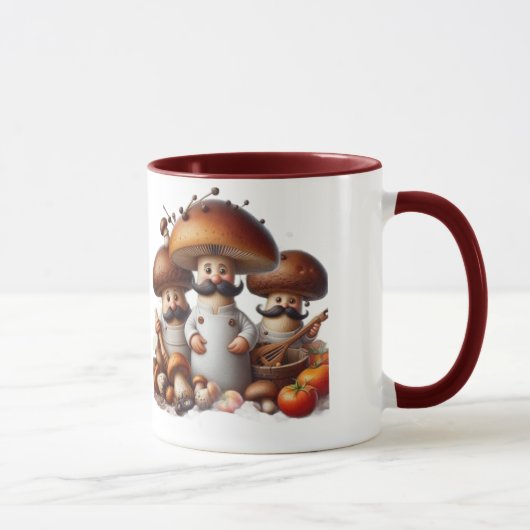Cottagecore champignons fouragers mugs (Droite)