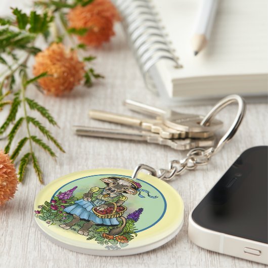 Cottagecore Cowgirl Sleutelhanger (Voorkant Rechts)
