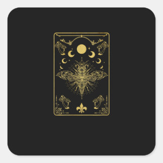 Cottagecore Esthetiek Paddenstoel Mot Goblincore A Vierkante Sticker