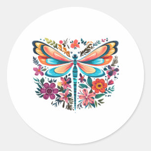 Cottagecore Esthetische Dragonfly Lover Goblincore Ronde Sticker