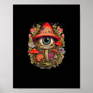 Cottagecore Esthetische Paddenstoel Goblincore Ont Poster
