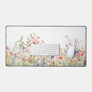 Cottagecore Fleur sauvage Deskmat Floral